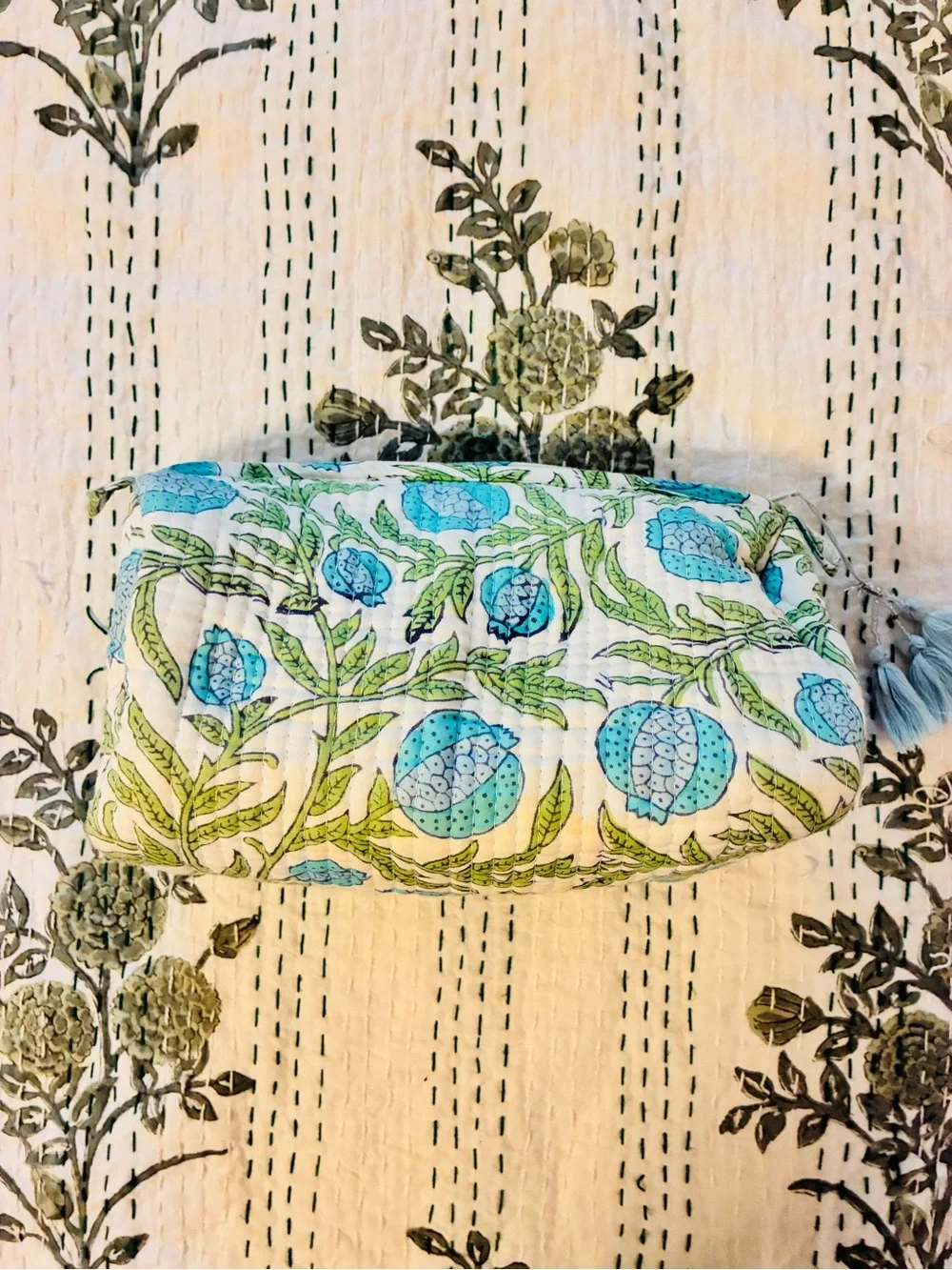 Block Print Toiletry Bag